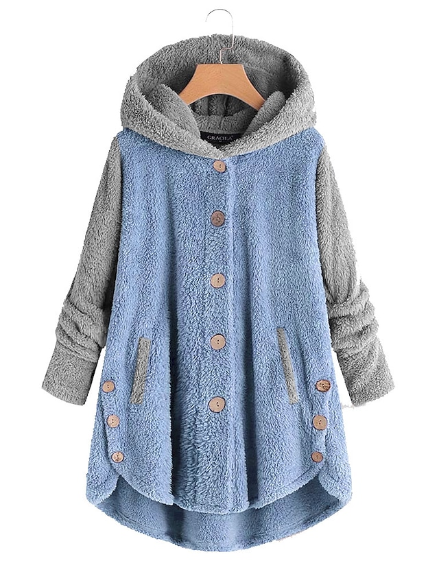 Womens Clothing Womens Outerwear | Womens Teddy Coat Sherpa jacket Fleece Jacket Home Causal Indoor Fall Winter Short Coat Loose