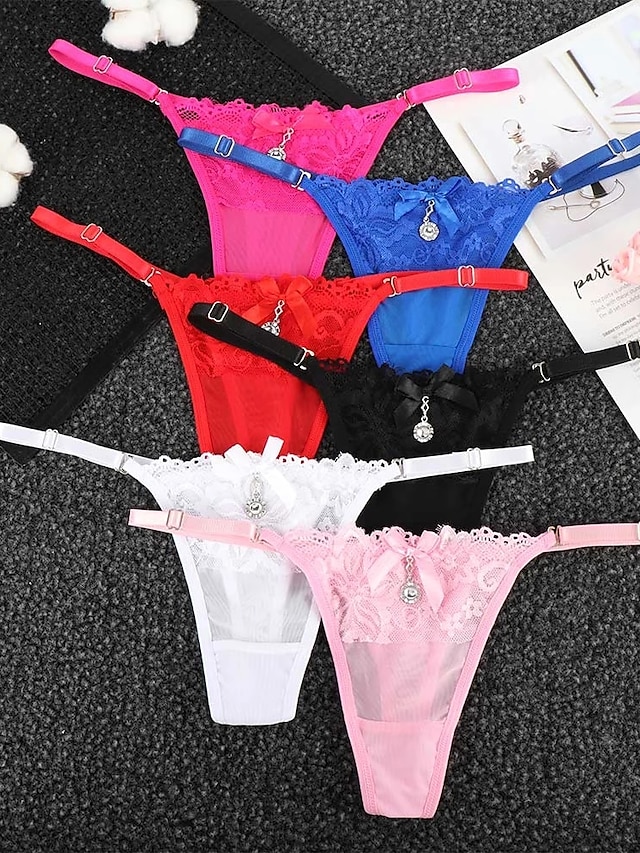 Women's Sexy Lingerie Panties 1 pc Pure Color Hot Fashion Home Bed Date ...