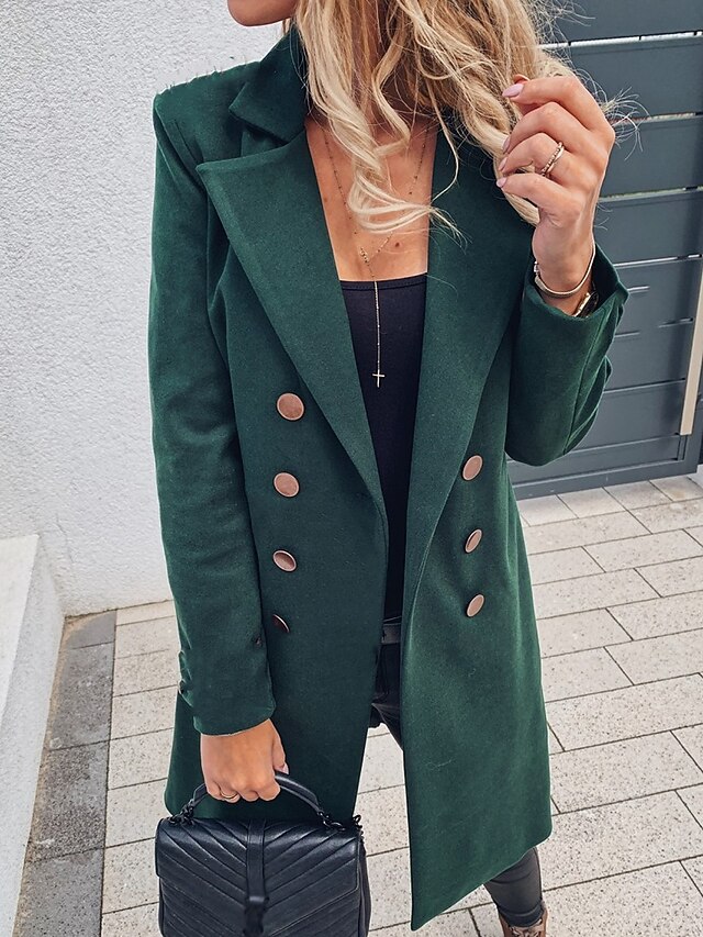 hunter green pea coat