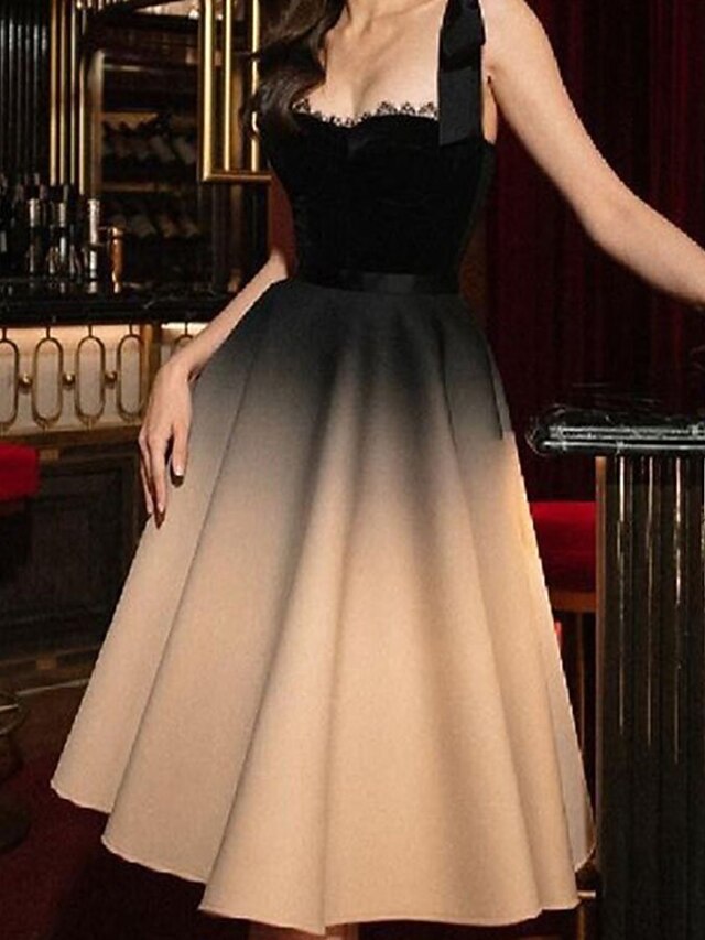 cold shoulder gradient dress