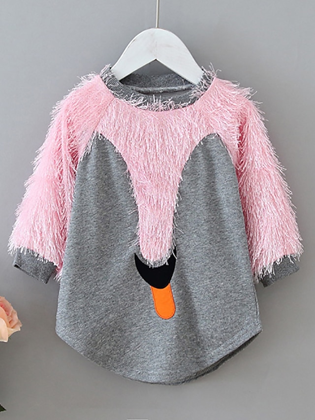 Baby & Kids Girls Clothing | Kids Toddler Girls Sweatshirt Long Sleeve Color Block Tassel Fringe Blushing Pink Children Tops Fal