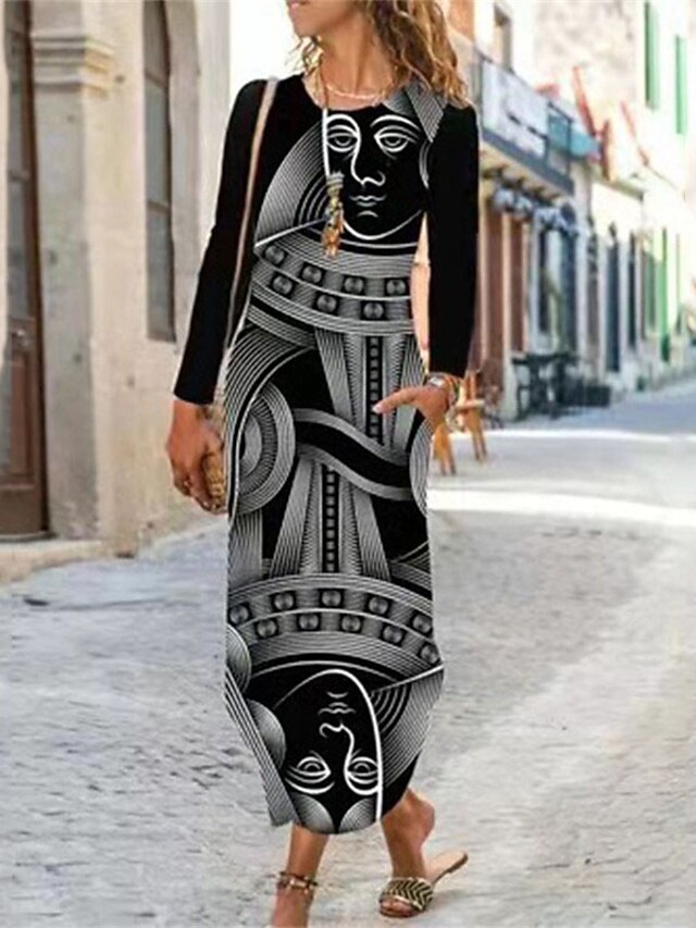 dark grey shift dress