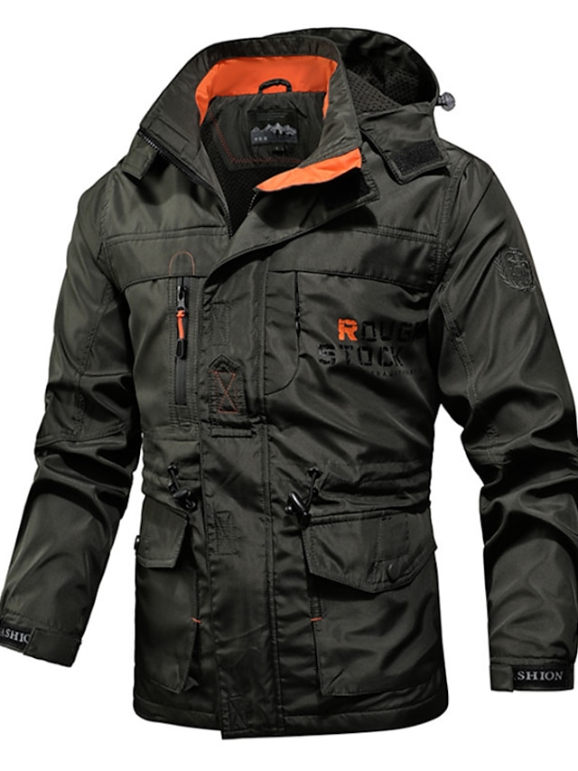 Men's Winter Jacket Winter Coat Jacket Outdoor Street Breathable Pocket ...