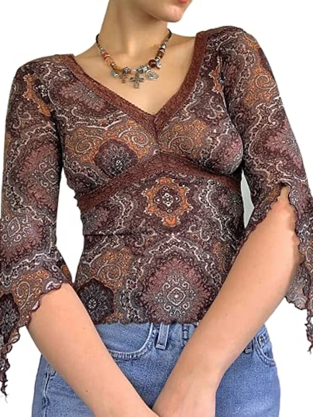 Meikosks Womens Sunflower Short Sleeve T Shirt Print Round Neck Blouses Multicolor Loose Tops 