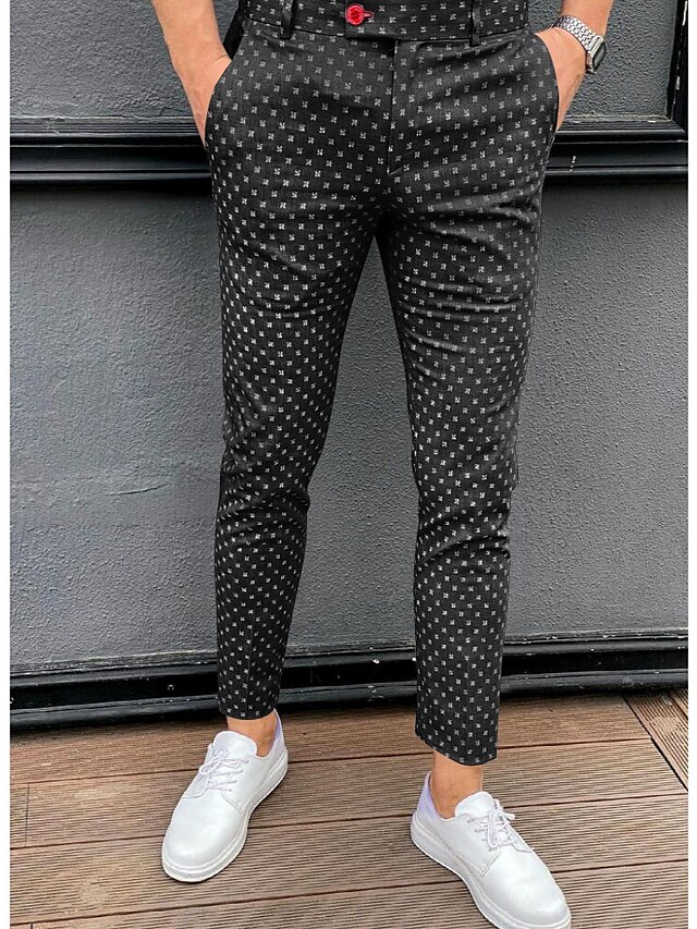 Mens Clothing Mens Bottoms | Mens Stylish Streetwear Pants Chinos Classic Pocket Full Length Pants Business Daily Spot Comfort O