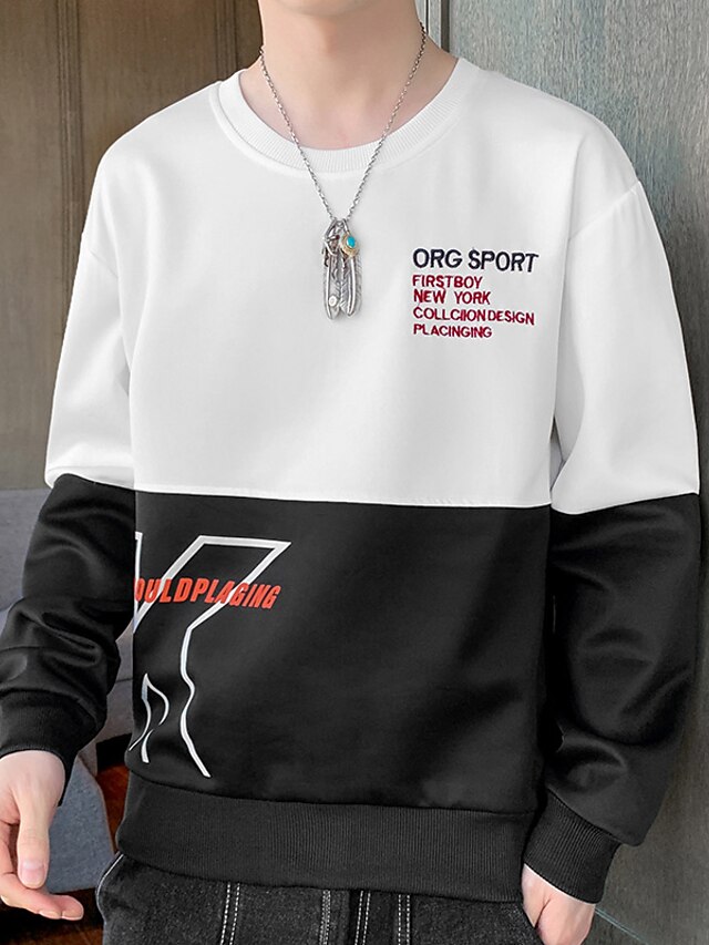 block letter sweatshirt