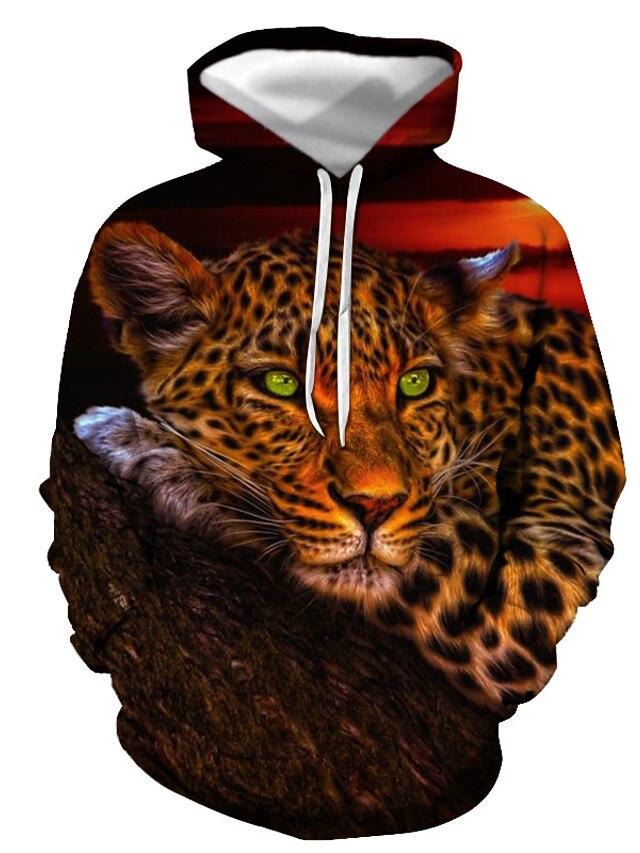 leopard pullover sweatshirt