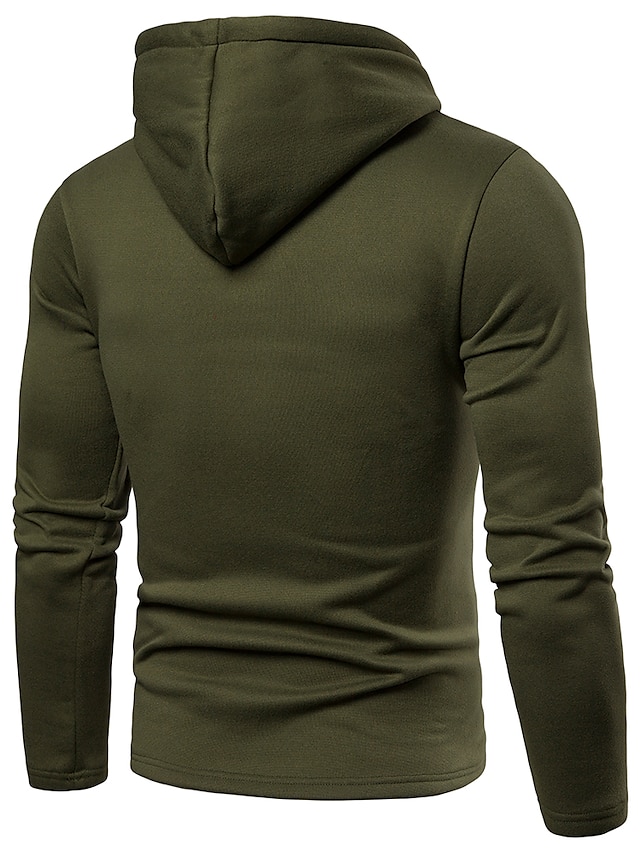 Mens Clothing Mens Hoodies & Sweatshirts | Mens Pullover Hoodie Sweatshirt Solid Color Hooded Casual Daily Holiday Sportswear Ca