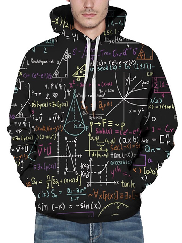 Mens Clothing Mens Hoodies & Sweatshirts | Mens Pullover Hoodie Sweatshirt Graphic Prints Number Letter Print Hooded Casual Dail