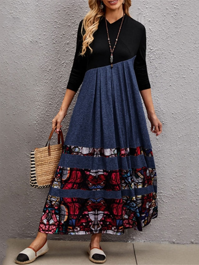 Line Dress Maxi long Dress Gray Khaki 