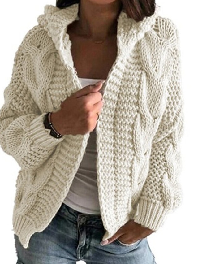 Second Female Fine Knitted Cardigan brown cable stitch casual look Fashion Slipovers Fine Knitted Cardigans 