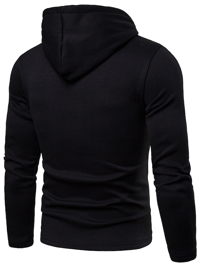 Mens Clothing Mens Hoodies & Sweatshirts | Mens Pullover Hoodie Sweatshirt Solid Color Hooded Casual Daily Holiday Sportswear Ca