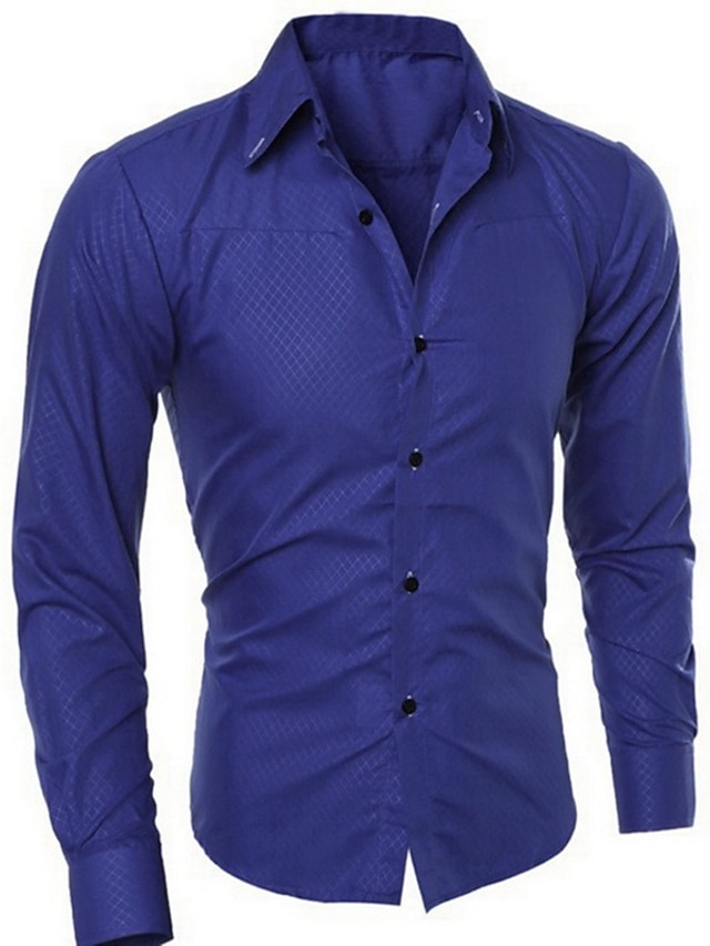 royal blue business shirt