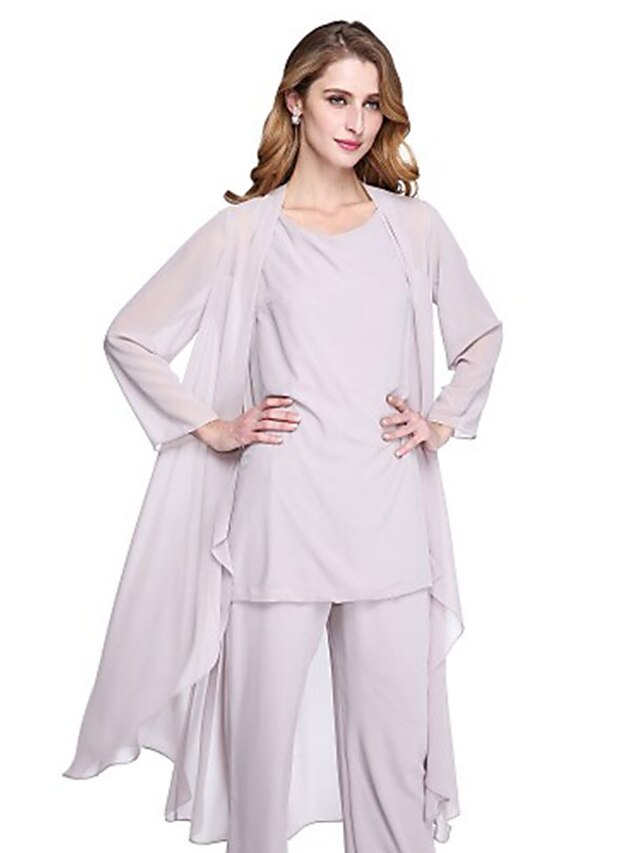 Jumpsuit / Pantsuit Mother of the Bride Dress Wedding Guest Elegant ...