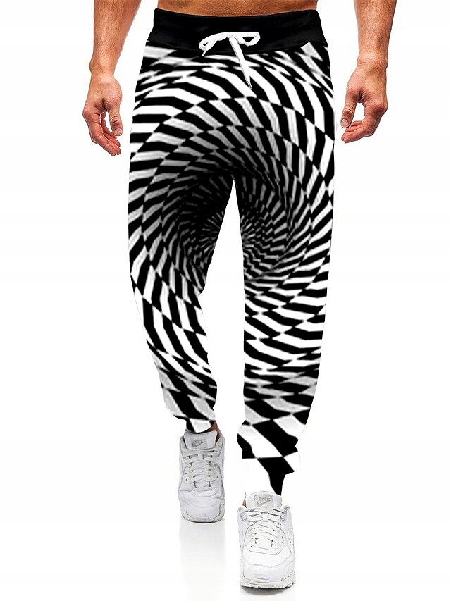 Mens Clothing Mens Bottoms | Mens Sporty Casual Jogger Pants Sweatpants 3D Print Sporty Print Full Length Pants Casual Daily Mic