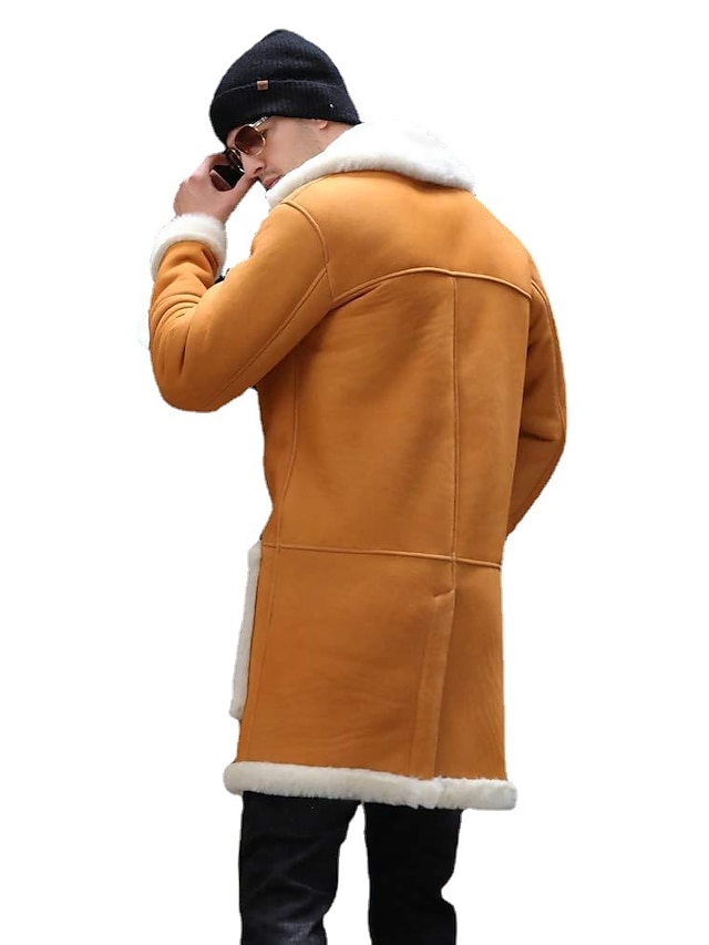 Mens Clothing Mens Outerwear | Mens Jacket Street Daily Going out Fall Winter Regular Coat Regular Fit Thermal Warm Windproof Br