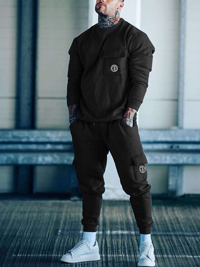 all black sweatsuit men's