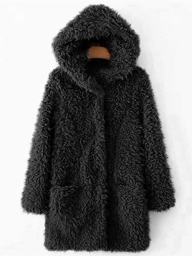 Womens Clothing Womens Outerwear | Womens Teddy Coat Sherpa jacket Fleece Jacket Street Daily Valentines Day Fall Winter Regular