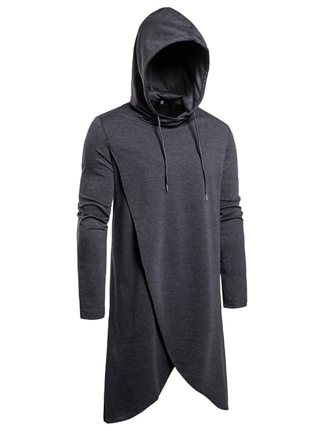 Mens Clothing Mens Hoodies & Sweatshirts | Mens Pullover Hoodie Sweatshirt Solid Color Lace up Hooded Casual Daily Holiday Sport