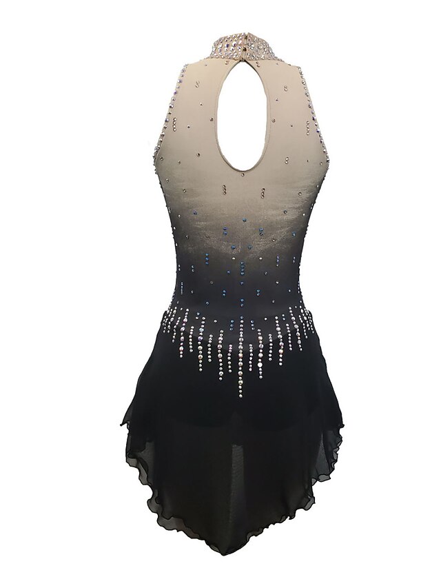 Figure Skating Dress Women's Girls' Ice Skating Dress Outfits Black