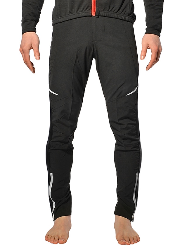 Men's Cycling Pants Hiking Bike Pants Black Trousers Outdoor Reflective