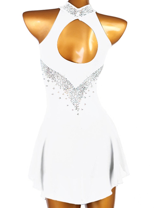 Figure Skating Dress Women's Girls' Ice Skating Dress Yan pink Dark