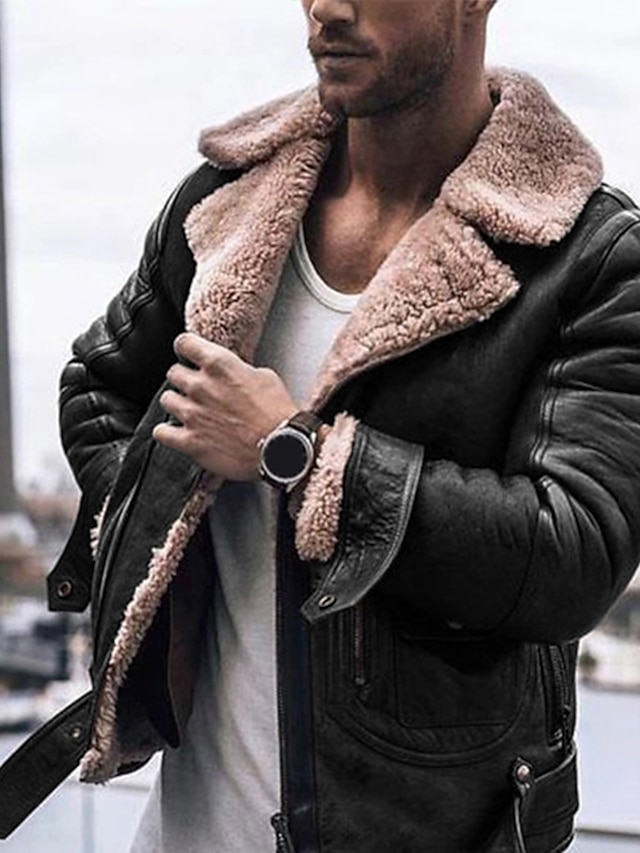 Mens Clothing Mens Outerwear | Mens Jacket Street Daily Going out Winter Regular Coat Regular Fit Thermal Warm Windproof Breatha