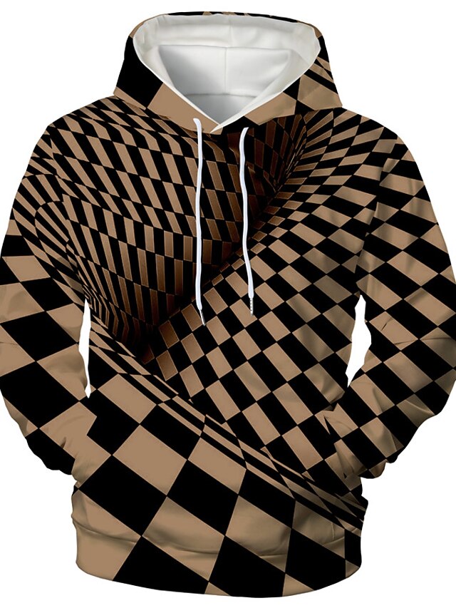 checkered sleeve moletom com capuz