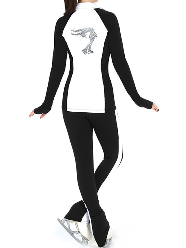 Figure Skating Jacket with Pants Women's Girls' Ice Skating Jacket