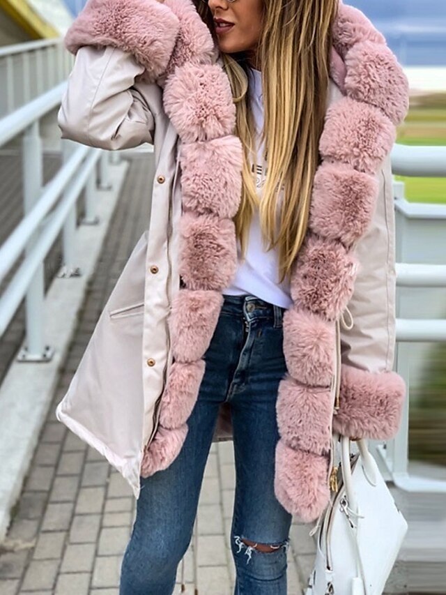 Womens Clothing Womens Outerwear | Womens Coat Teddy Coat Sherpa jacket Fleece Jacket Street Daily Outdoor Fall Winter Long Coat