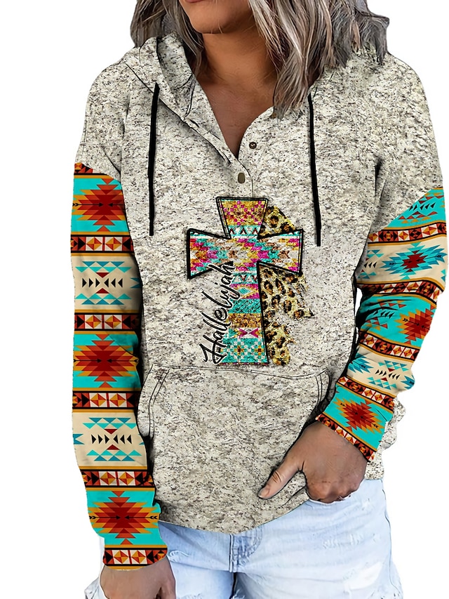 Tribal Womens Hooded Sweatshirt 