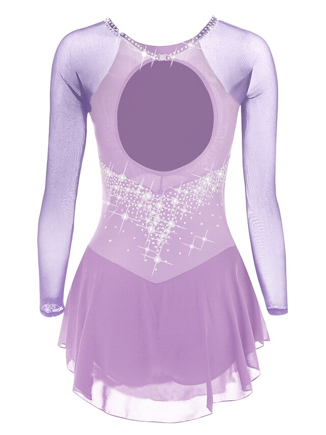 Figure Skating Dress Women's Girls' Ice Skating Dress Violet Black ...