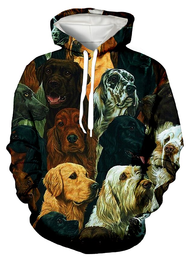 Homme Sweat à capuche Poche avant Imprimer Design Vêtement de sport