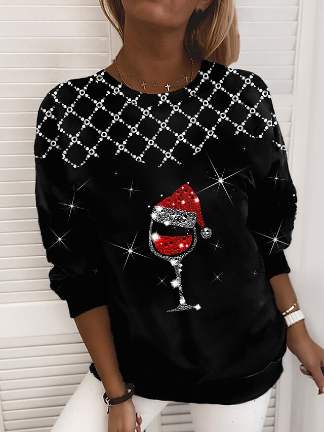 Womens Clothing Womens Tops | Womens Sweatshirt Pullover Plaid Checkered Graphic Print Casual Sports 3D Print Active Streetwear 