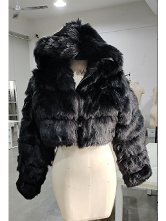 Womens Clothing Womens Outerwear | Womens Fur Coat Teddy Coat Sherpa jacket Fleece Jacket Wedding Daily Valentines Day Fall & Wi