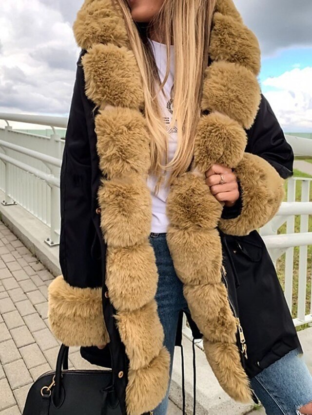 Womens Clothing Womens Outerwear | Womens Coat Teddy Coat Sherpa jacket Fleece Jacket Street Daily Outdoor Fall Winter Long Coat