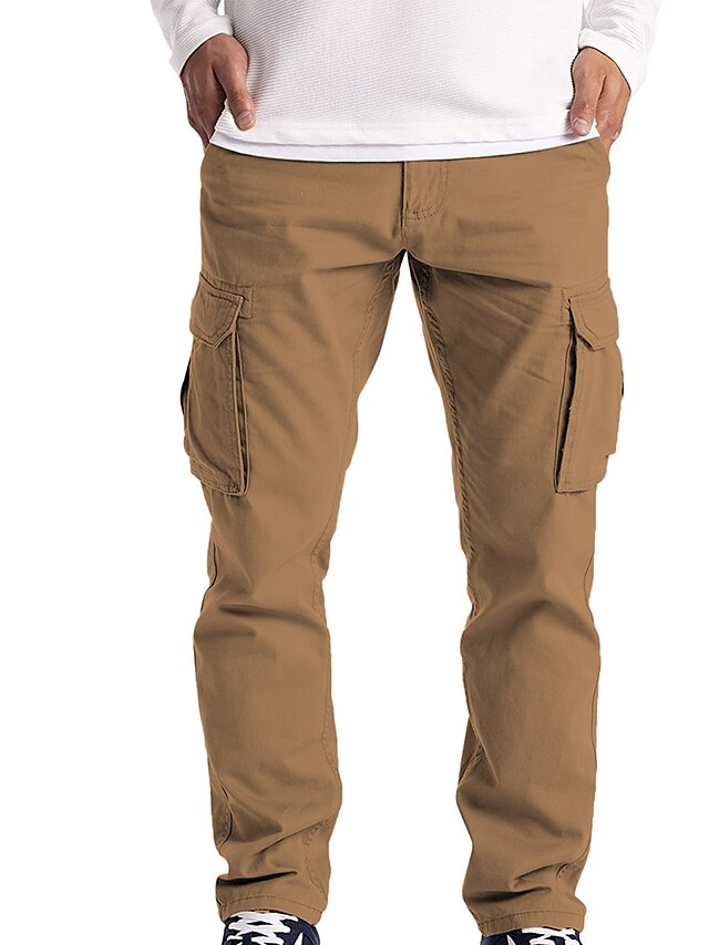  pantalon cargo long pour hommes, pantalon cargo vêtements de travail cargo de sécurité de combat pantalon complet à 6 poches confortable mode pour hommes gris foncé