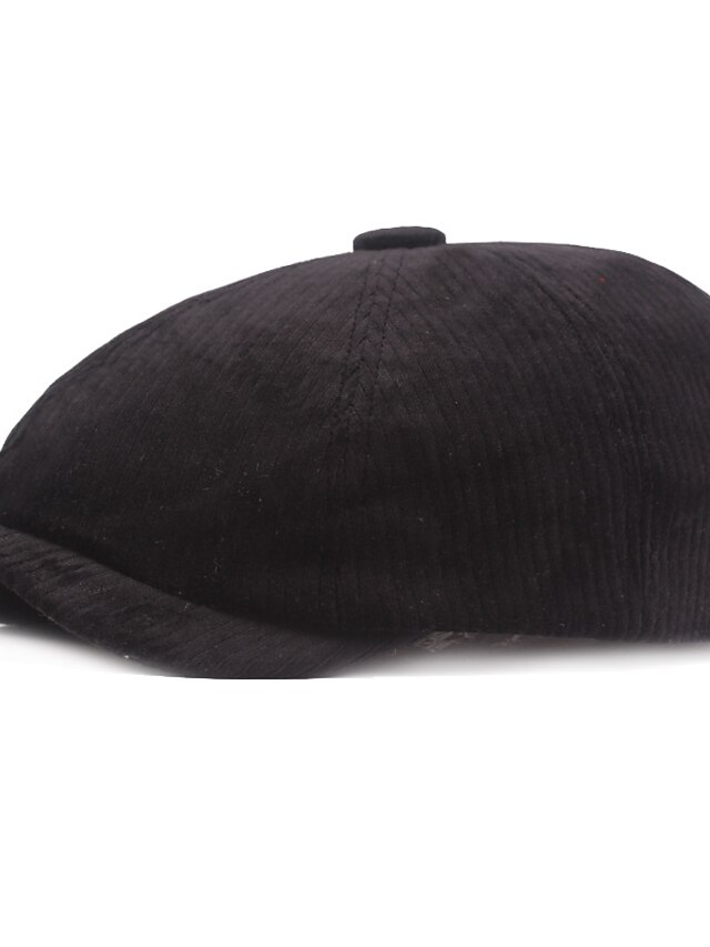 Men's Beret Hat Newsboy Hat Pink Beige Cotton Streetwear Stylish 1920s
