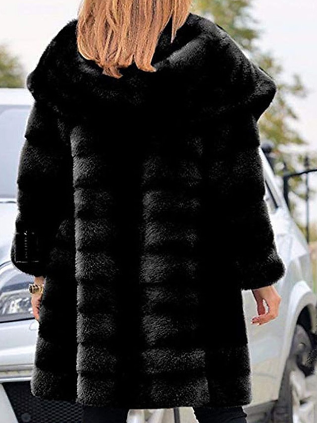 Womens Clothing Womens Outerwear | Womens Faux Fur Coat Teddy Coat Sherpa jacket Fleece Jacket Street Daily Going out Fall Winte