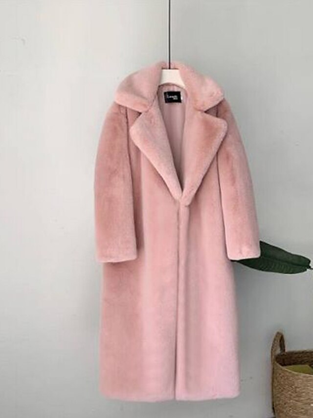 Womens Clothing Womens Outerwear | Womens Faux Fur Coat Teddy Coat Sherpa jacket Fleece Jacket Daily Valentines Day Going out Fa