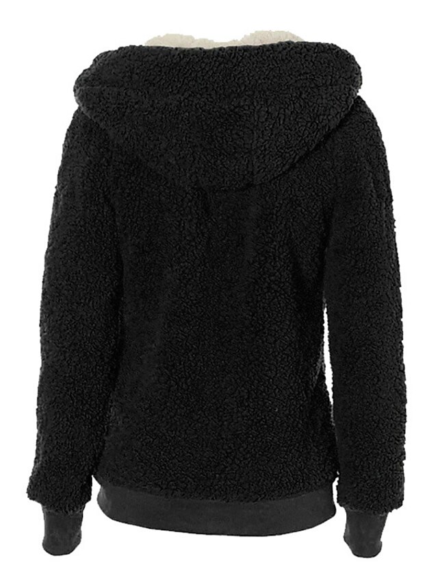 Womens Clothing Womens Outerwear | Womens Teddy Coat Sherpa jacket Fleece Jacket Street Daily Outdoor Fall Winter Regular Coat R