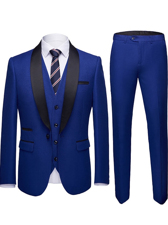 Black Burgundy Navy Blue Men's Party Evening Ceremony Homecoming ...