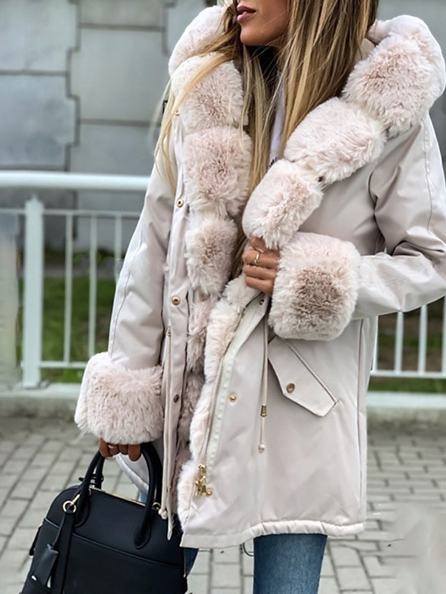 Womens Clothing Womens Outerwear | Womens Coat Teddy Coat Sherpa jacket Fleece Jacket Street Daily Outdoor Fall Winter Long Coat