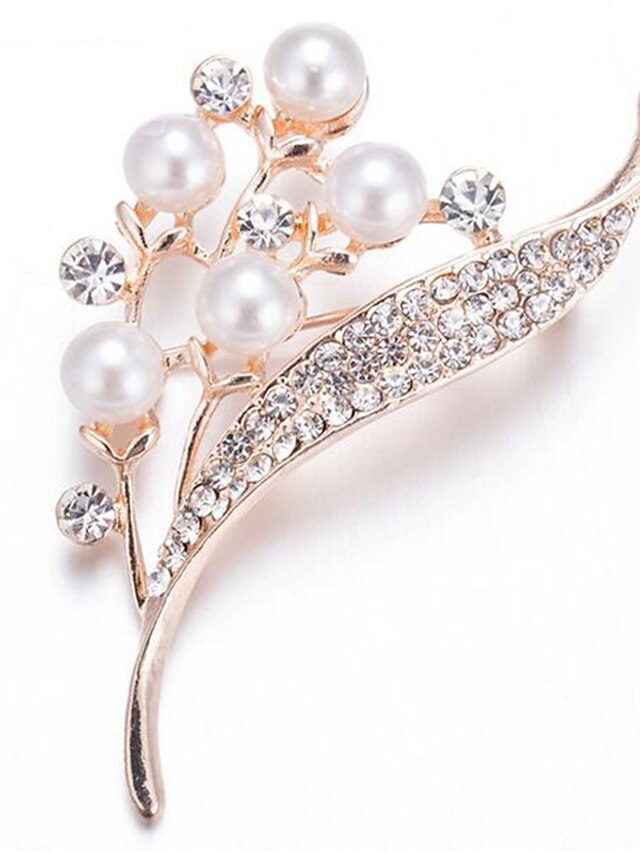Women's AAA Cubic Zirconia Brooches Stylish Brooch Jewelry Gold For