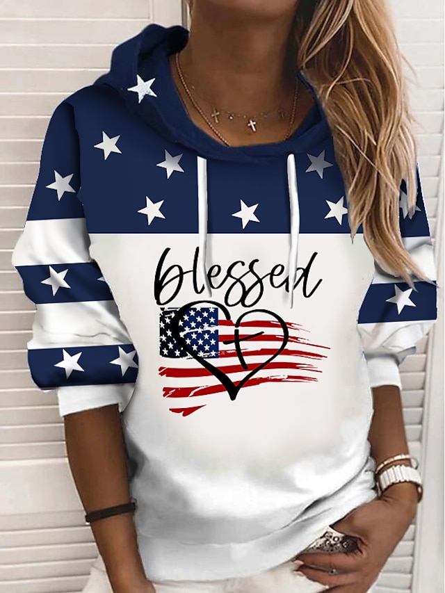 Feather American Flag 3D print Hoodie Men Women Casual Sweatshirt Pullover Tops 