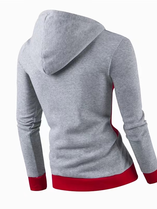 Mens Clothing Mens Hoodies & Sweatshirts | Mens Hoodie Pullover Hoodie Sweatshirt Color Block Print Sports Going out Weekend Cas