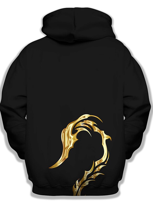 Mens Clothing Mens Hoodies & Sweatshirts | Mens Unisex Pullover Hoodie Sweatshirt Graphic Prints Scorpion Print Daily Sports 3D 