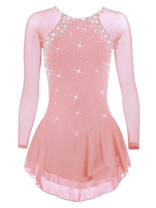 Figure Skating Dress Women's Girls' Ice Skating Dress Violet Black