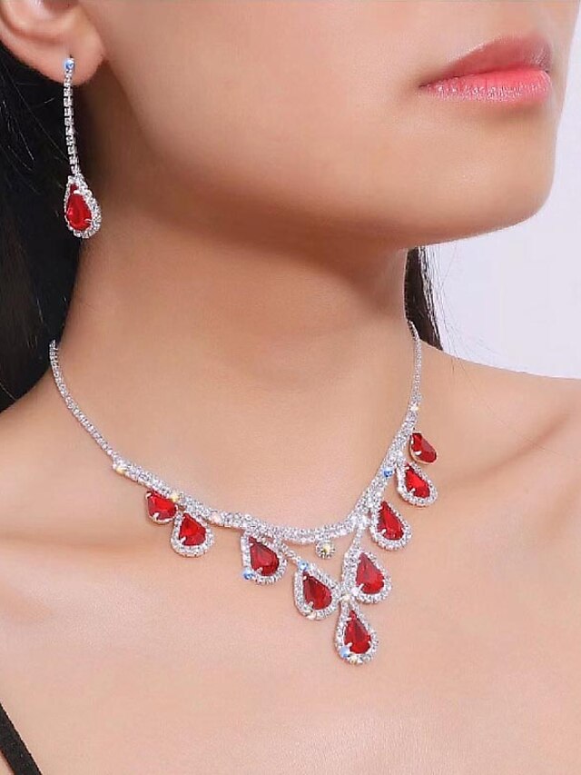 Womens Clothing Womens Accessories | Womens necklace Chic & Modern Party Pure Color Jewelry Sets - PB42275