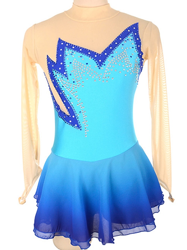 LIUHUO Eiskunstlaufkleid Lila - Mit Kristallen Für Wettbewerb Und Training